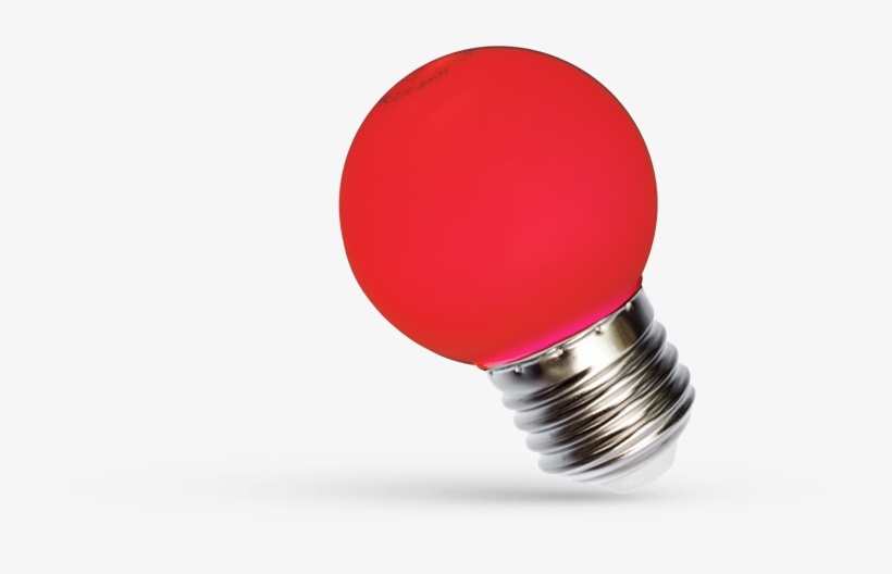 1w Led Red Golf Ball Bulb Es E-27, 110 Lm - Spectrum Kulka Ball E27 230v 1w Niebieski Blue Woj11797, transparent png #2600591