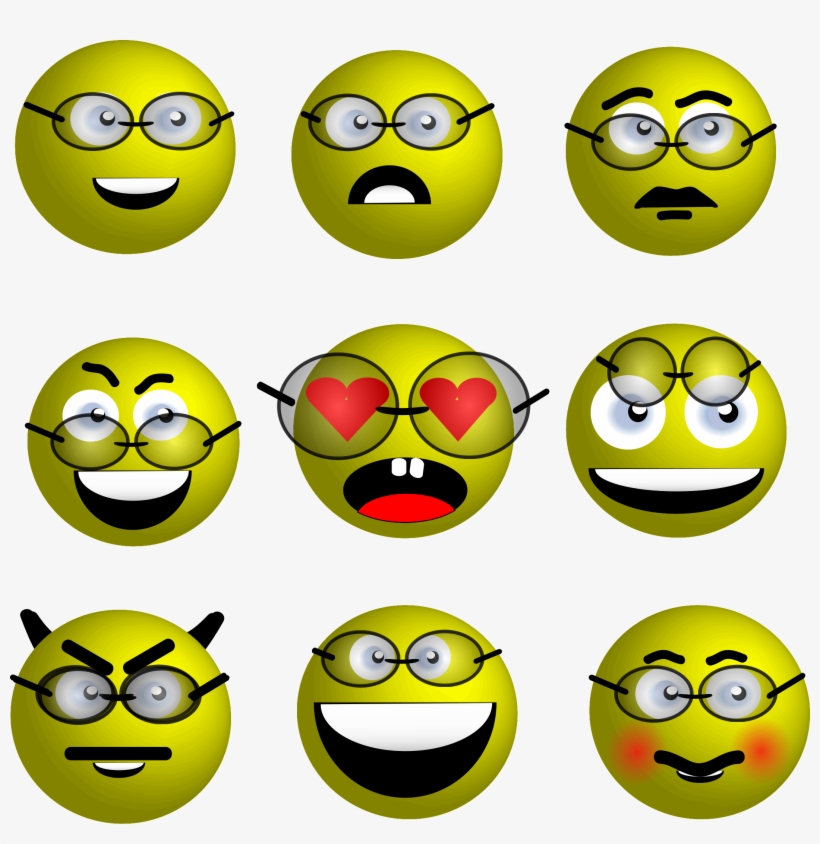 Big Image - Imagen De Emoticones Con Sombrero Anteojos, transparent png #2600843