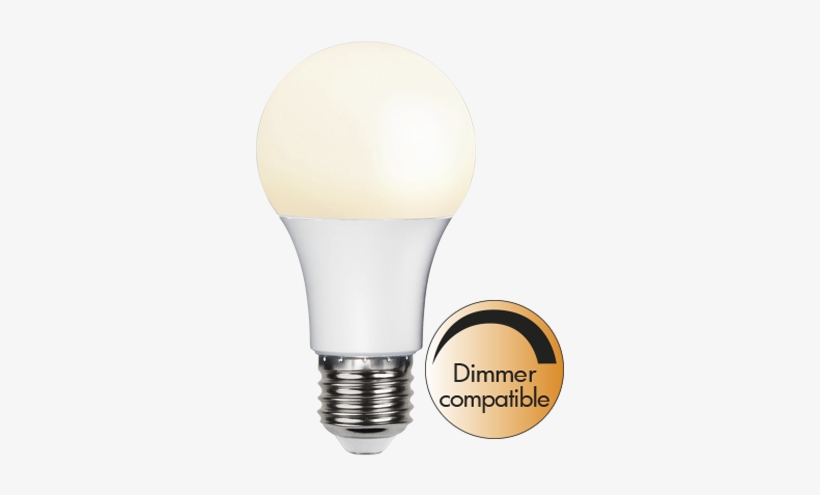 Led Lamp E27 A60 Promo - Led-lampa Opal, E27 2700k 470lm 6w(40w) - Star Trading, transparent png #2600844