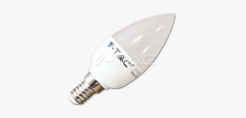 6w E14 Candle White - Lampadina Led 6w E14 Candela Bianco Freddo, transparent png #2600906