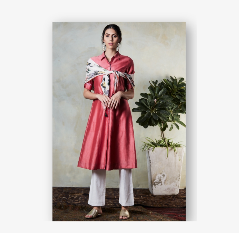 Chanderi Silk Kurta By Ritu Kumar - Chanderi, transparent png #2601565