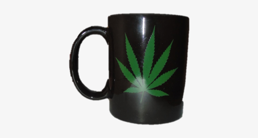 Black With Leaf - Mug, transparent png #2601646