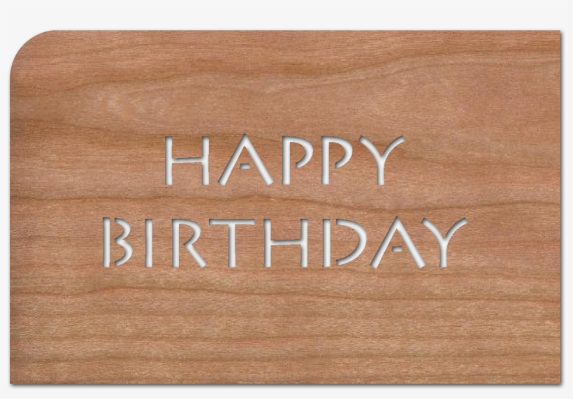 Greeting Card "buchstaben Happy Birthday" - Happy Birthday In Wood Png, transparent png #2601875