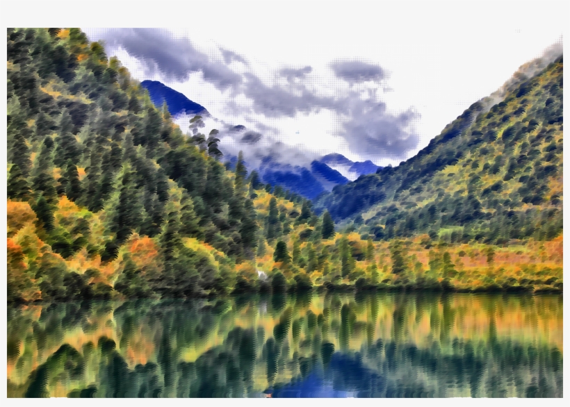 Landscape Nature Wilderness Mount Scenery - Clip Art, transparent png #2602096