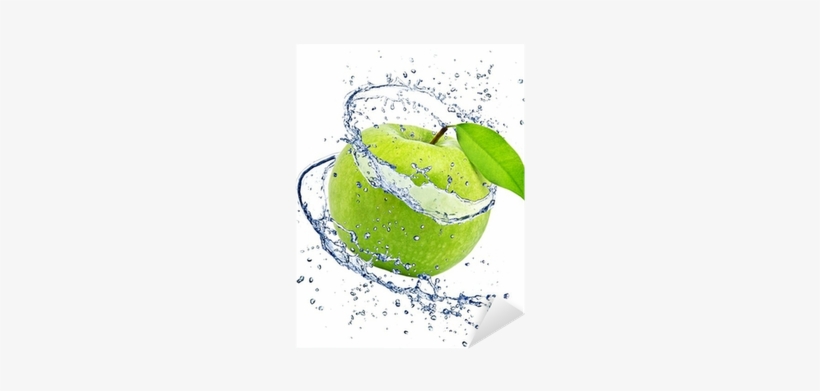 Green Water Splash Png For Kids - Splash Apple, transparent png #2602439