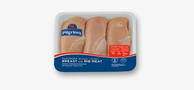 Boneless Skinless Breast With Rib Meat - Pilgrim's Chicken Leg Quarter, transparent png #2602527