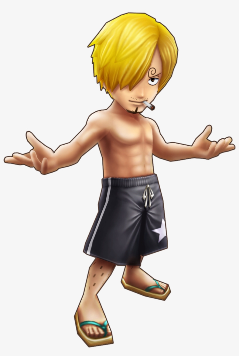 Sanji Swimwear Thousand Storm - One Piece Thousand Storm Sanji, transparent png #2602529