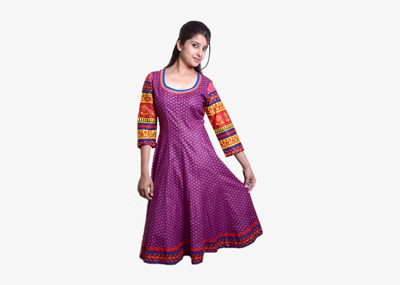 Anarkali Kurtis Can Also Be Worn On The Occasions Like - Ladies Kurta Design Png, transparent png #2602633