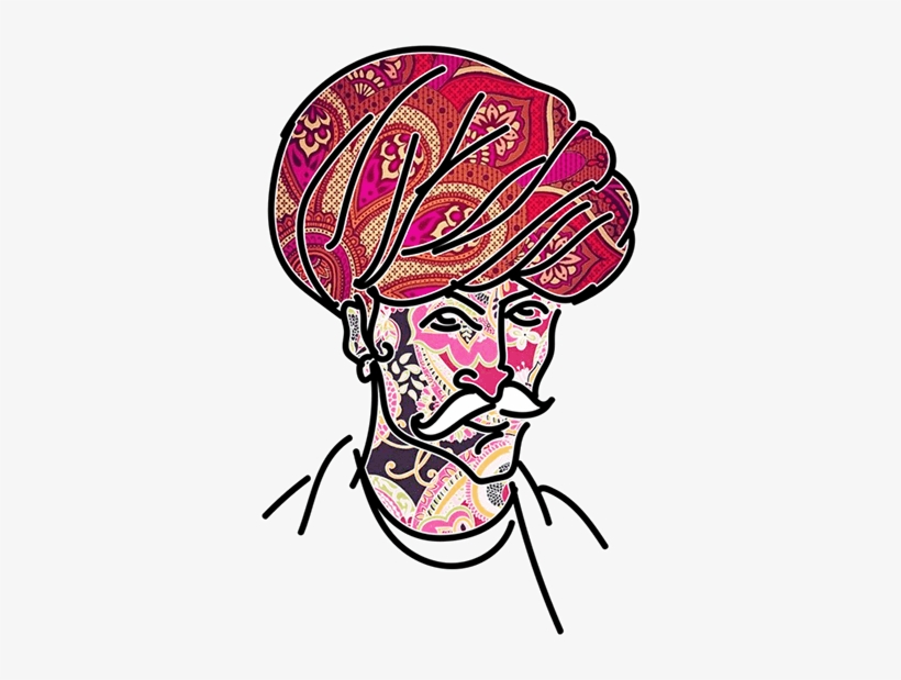 Discover Culinary Nirvana And Great Variety Of Indian - Personalized Mauve Paisley, Retractable Id Badge Reel, transparent png #2602806