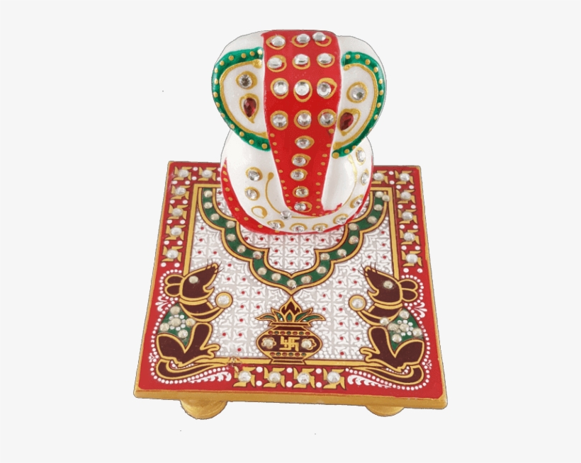 Mg-ganpati Chowki Mouse - Gift, transparent png #2602862