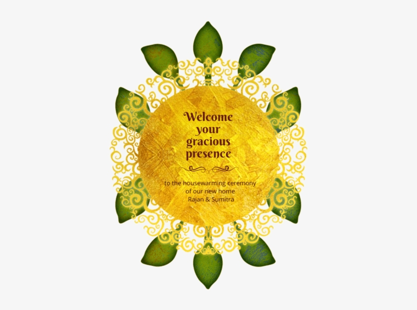 Radiant Sun - Inviting For Housewarming Ceremony, transparent png #2602972