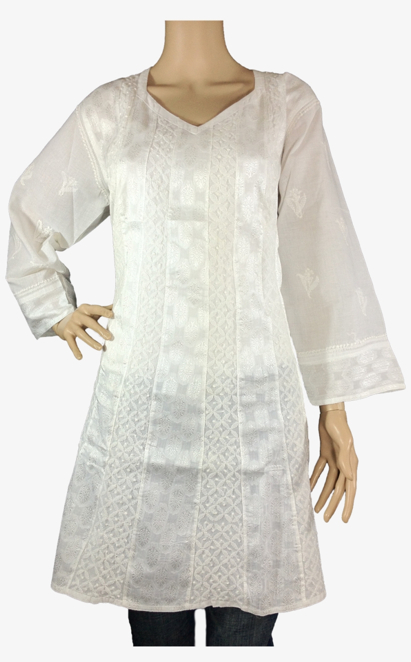 Http - //www - Chikirpolo - Kurti Fanctnwht003234 Front, transparent png #2602974