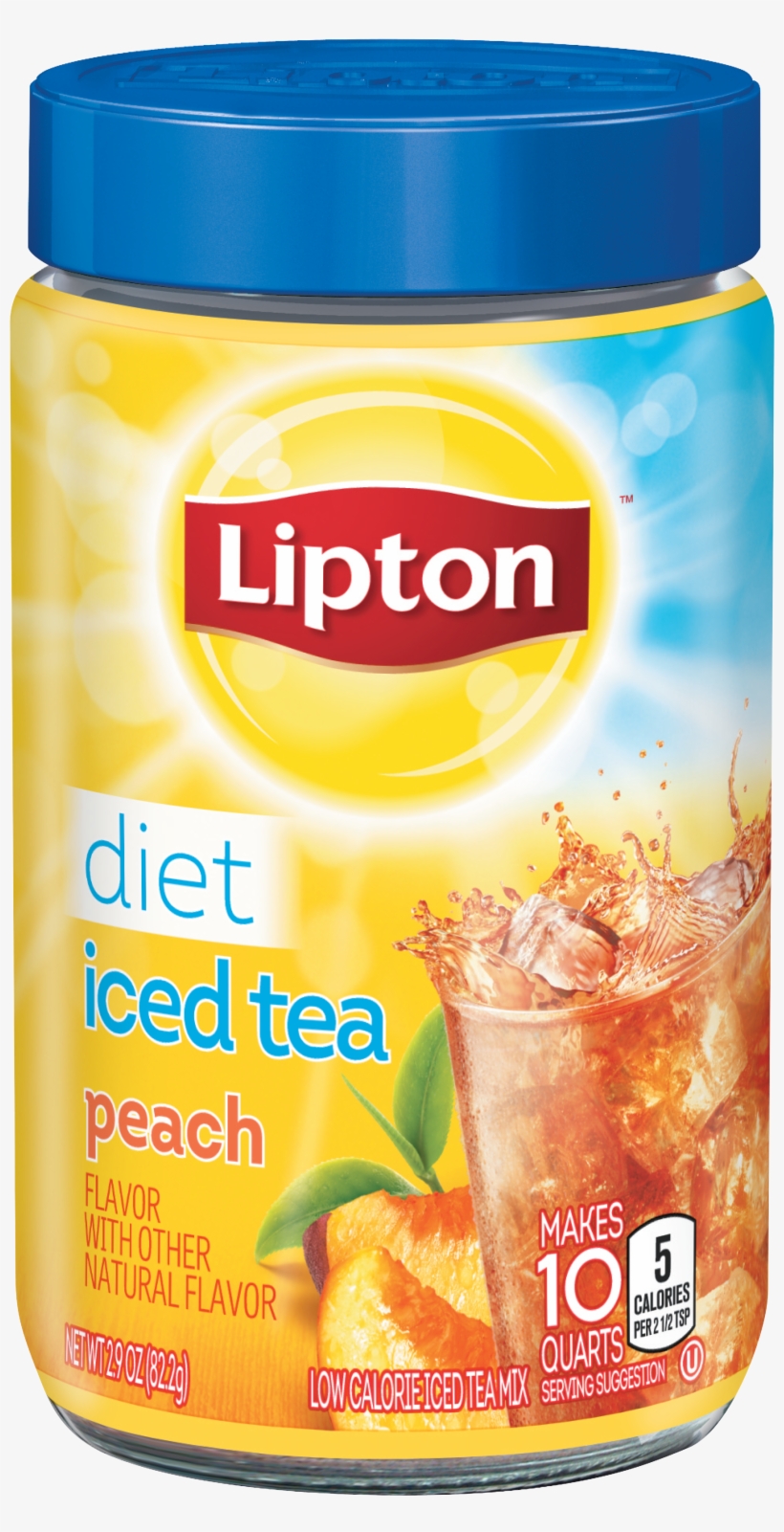 Iced Tea Lipton Diet Mix Lemon, transparent png #2603190