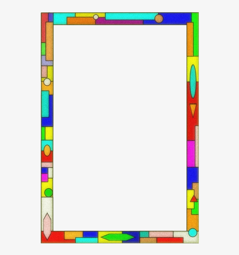 Stained Glass Border - Grandparents Clipart Borders, transparent png #2603262