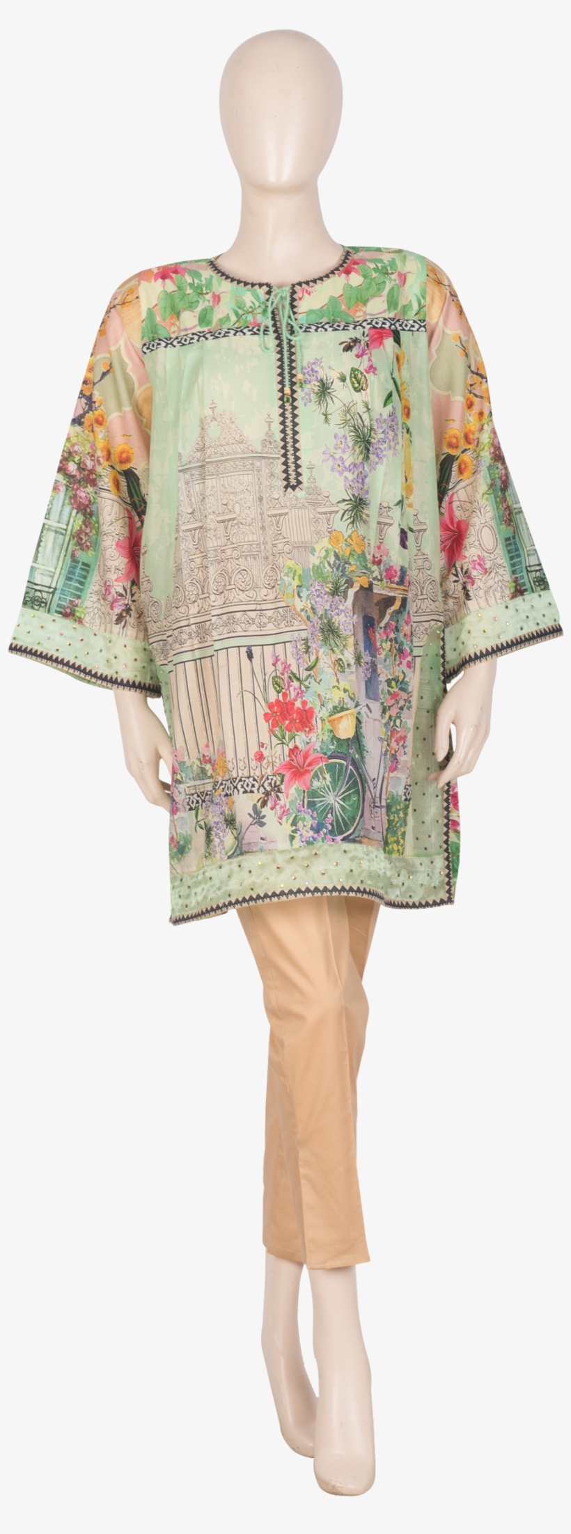 Lba-01052 Printed Kurti - Mannequin, transparent png #2603427