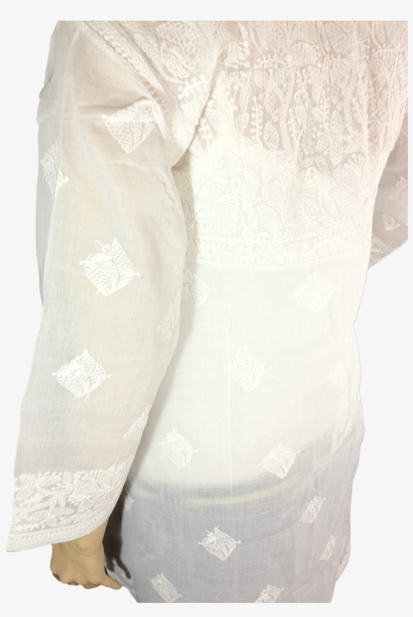 Http - //www - Chikirpolo - Kurti Fwnctnwht003676 Backsideviewleft, transparent png #2603517