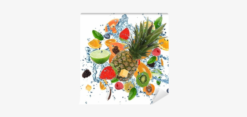 Fresh Fruits In Water Splash, Isolated On White Background - Frutas Para Aguas Frescas, transparent png #2603667