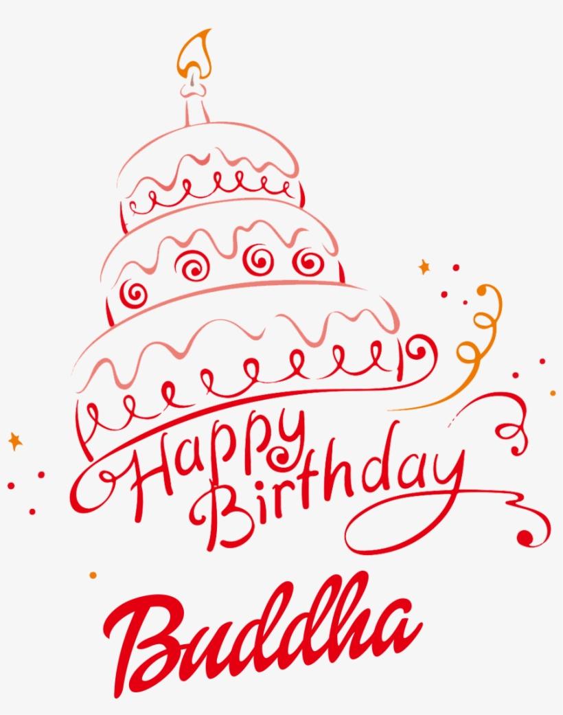 Buddha Happy Birthday Vector Cake Name Png - Happy Birthday Haram Cake, transparent png #2603767