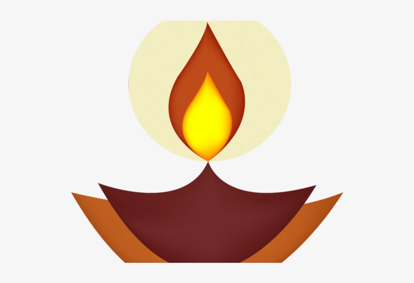 Oil Lamp Clipart Divo - Diya Clipart, transparent png #2604142
