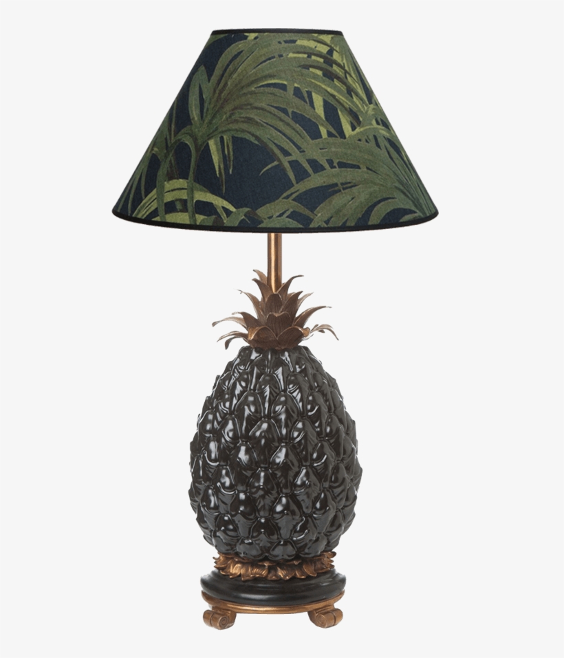 Pineapple Lamp - House Of Hackney Palmeral Pute 60x60 Cm Midnight/grønn, transparent png #2604169