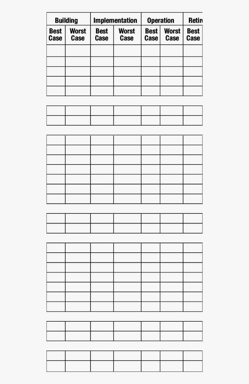 Business Case Fact Sheet Format Building Implementation - Table Of Data, transparent png #2604198