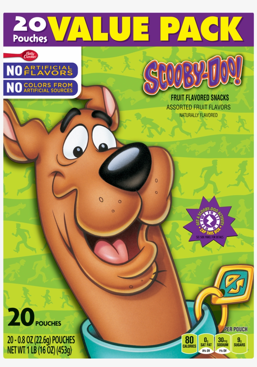Fruit Snacks Scooby Doo Snacks Value Pack 20 Pouches - Makes Scooby Doo Fruit Snacks, transparent png #2604378
