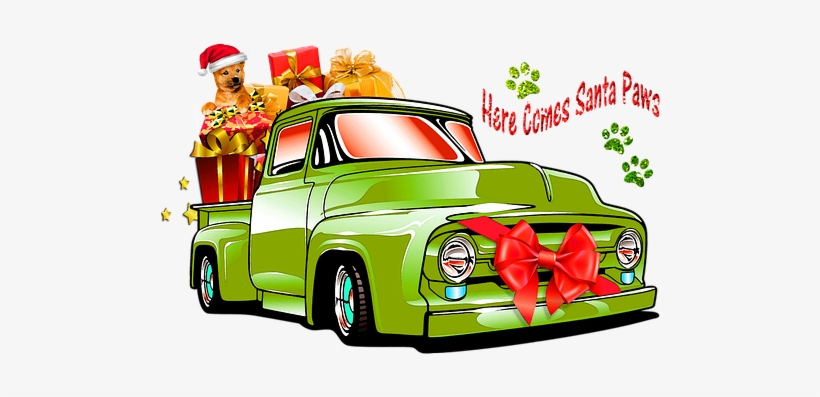Christmas, Truck, Car - Christmas Day, transparent png #2604880
