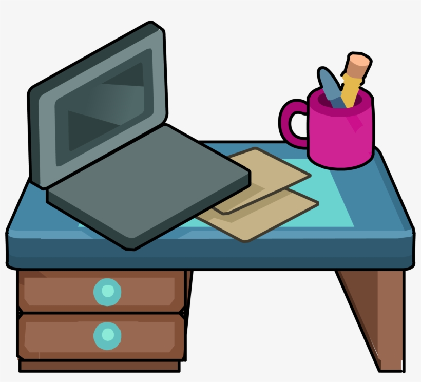 Image Furniture Icons Png Wiki Fandom - Club Penguin Desk, transparent png #2605195