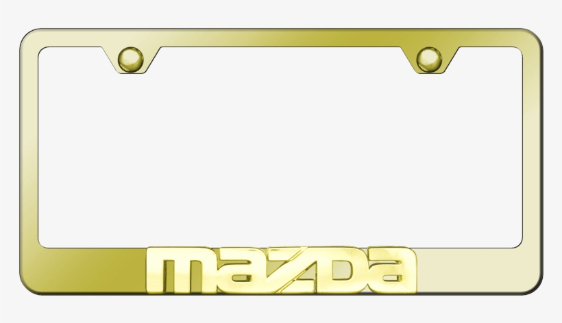 Au-tomotive Gold Mazda 3d Name Gold On Gold Frame - Au-tomotive Gold Gf.maz.gg Maz, transparent png #2605500