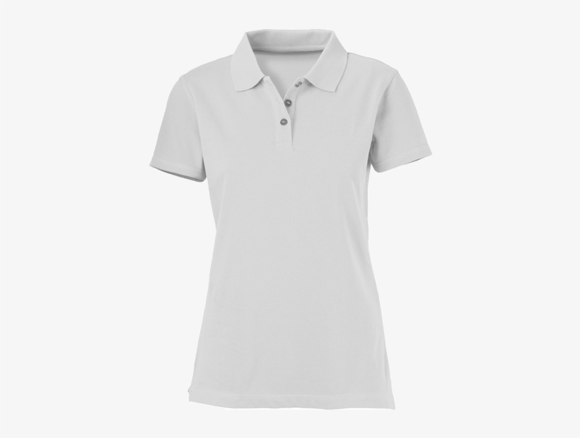 Ladies Polo Cutton Garments - Ladies Polo Shirt White, transparent png #2605517