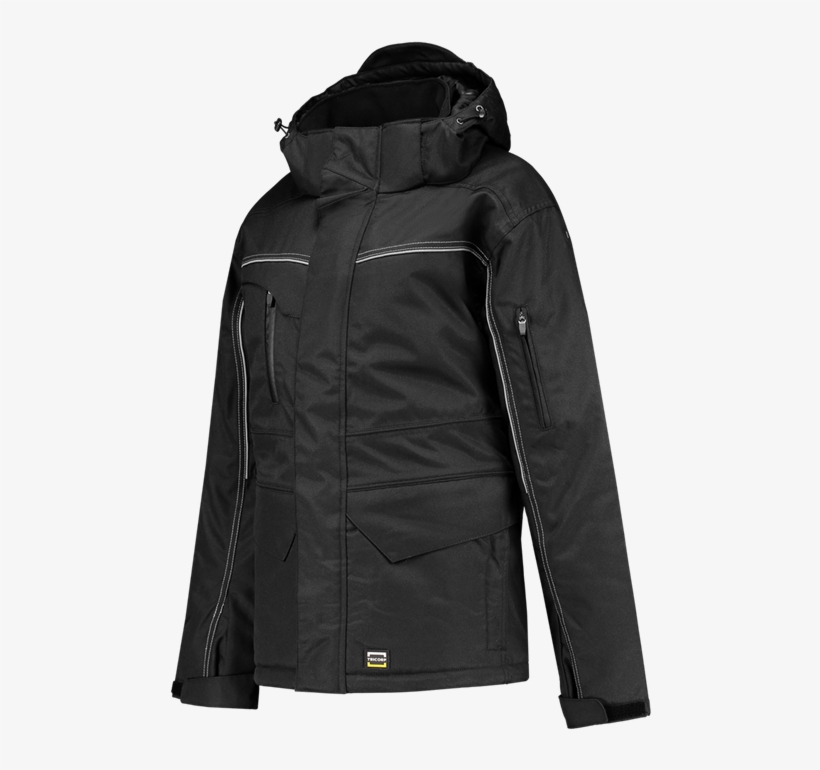 Midi Canvas Parka // 402007blackl - Jacket, transparent png #2605657