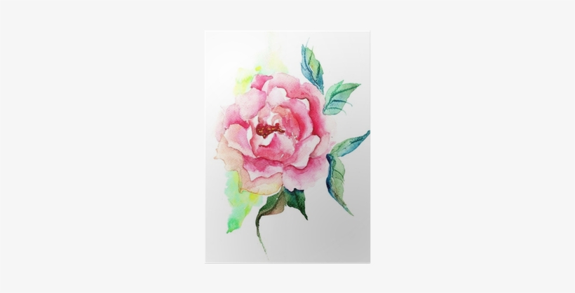 Beautiful Roses Flowers, Watercolor Painting Poster - Watercolor Painting, transparent png #2605820