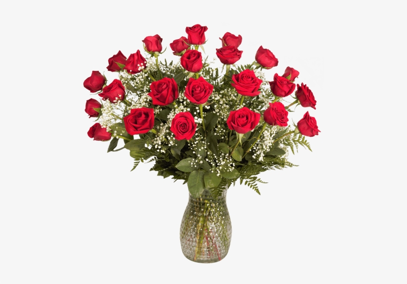 Two Dozen Long-stemmed Rose Arrangement • $89 - Dozen Red Roses, transparent png #2605872