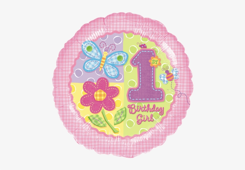 Hugs & Stitches 1st Birthday Girl - Helium Hugs/stitches 1st Birthday Girl, transparent png #2606241