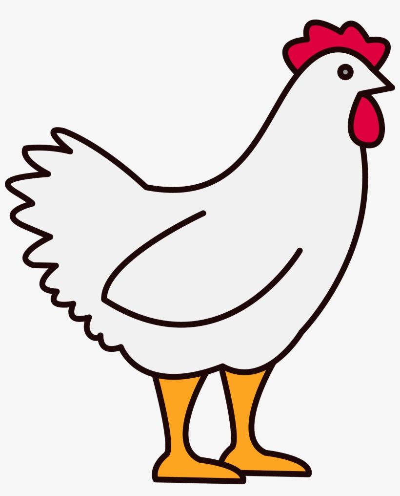 India Pencil And In Color - Clipart Images Of Hen, transparent png #2606430