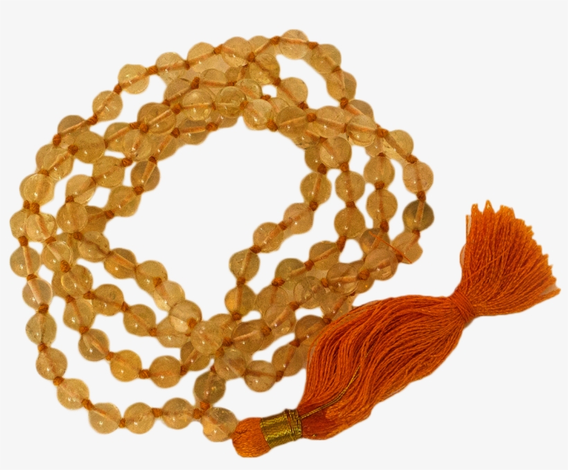 Citrine Knotted Mala - Bead, transparent png #2606707