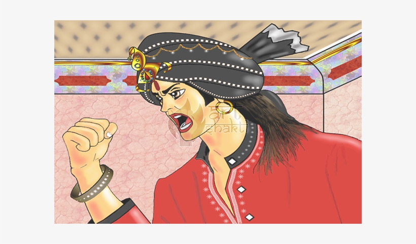 Indian Prince Angry Clenched Fist - Cartoon, transparent png #2606713