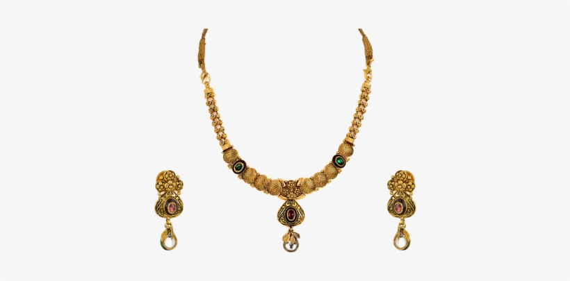 Orra Gold Set Necklace - Orra Gold Set Necklace Gold Jewellery, transparent png #2607209