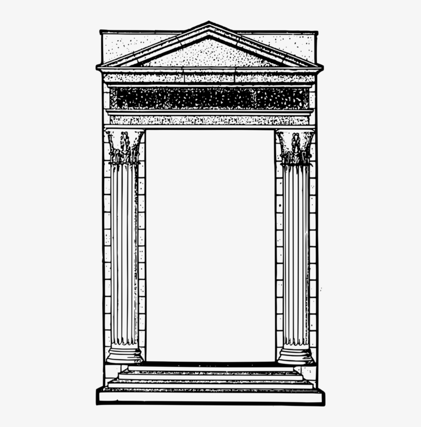 Roman Temple Ancient Rome Ancient Roman Architecture - Greek Column Pillar Frame, transparent png #2607515