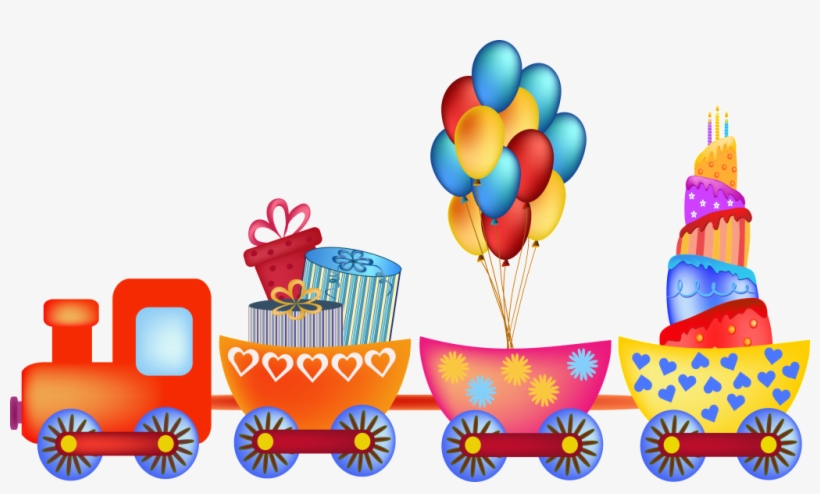Hot Air Balloon Hd Cartoon Hand Drawn Small Train Toy - Tren De La Alegria Dibujo, transparent png #2607587