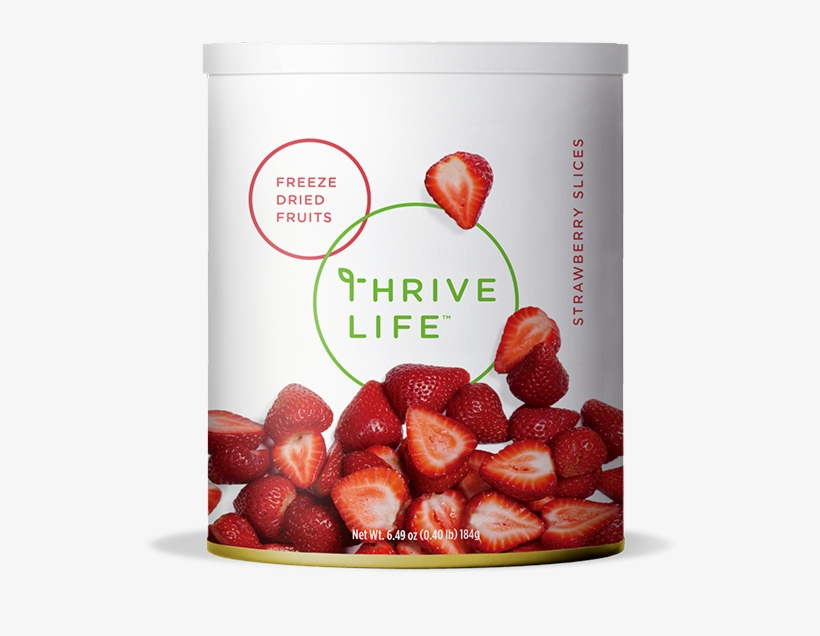 Strawberry Slices - Freeze Dried - Thrive Life: Freeze-dried Sweet Corn - Pantry Can Size, transparent png #2607624