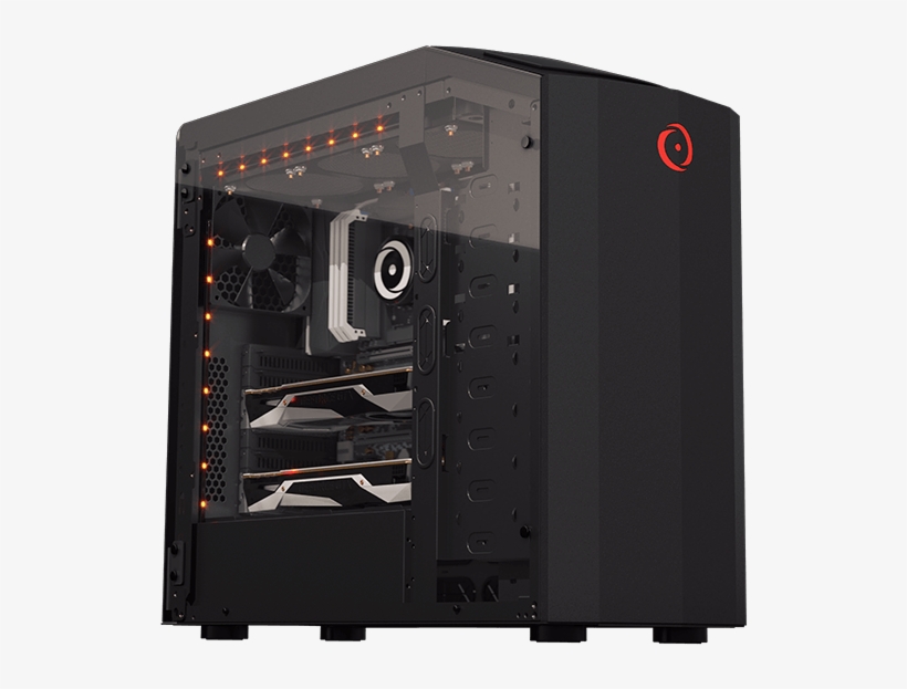 With The Frostbyte Cooling System And Quiet Case Fans, - Computer Case, transparent png #2607764