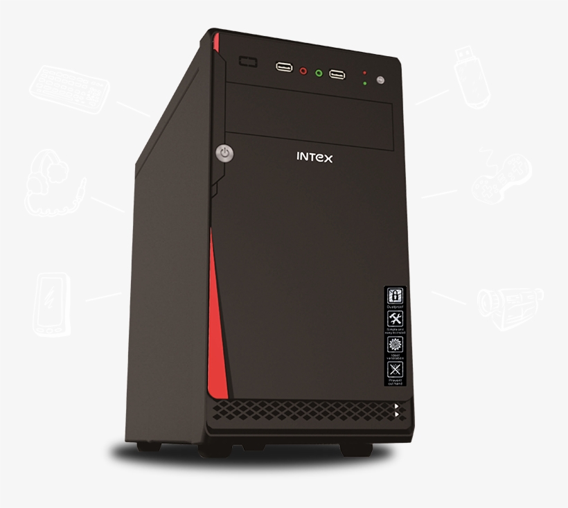 Intex Cabinet P4 It-411 W Usb For Computer - Computer, transparent png #2607957