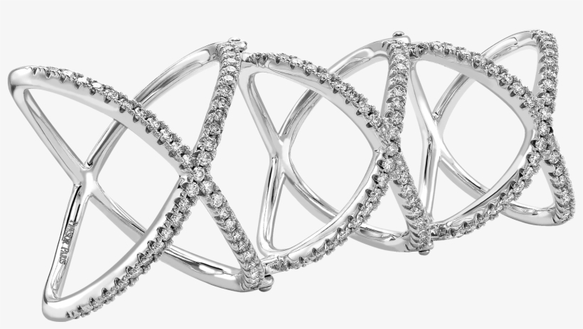 00ct H-si Round Brilliant Diamond Kiss Ring Set In - Ring, transparent png #2608037