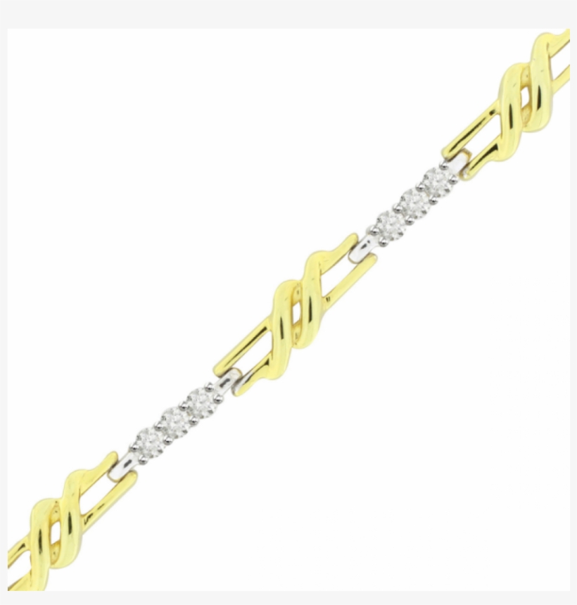 Fancy Chain Link Style Ladies Diamond Bracelet In 18ct - Chain, transparent png #2608055