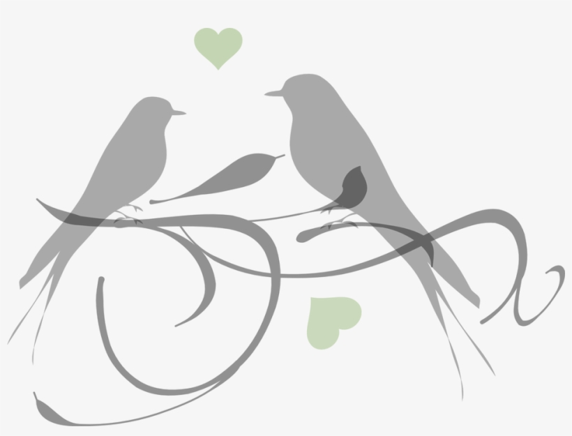 Resultado De Imagem Para Silhueta Passaro Png Free - Love Clipart Black And White, transparent png #2608082