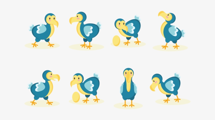 Dodo Cartoon Vector - Cartoon, transparent png #2608166