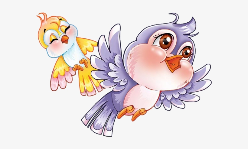 Love Birds Clipart Cartoon - Beautiful Bird In Cartoon - Free Transparent  PNG Download - PNGkey