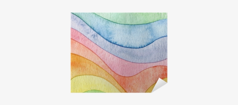 Abstract Wave Watercolor Painted Background Poster - Give Me Bag Generic Colouful Waterproof Luggage Cover, transparent png #2608678