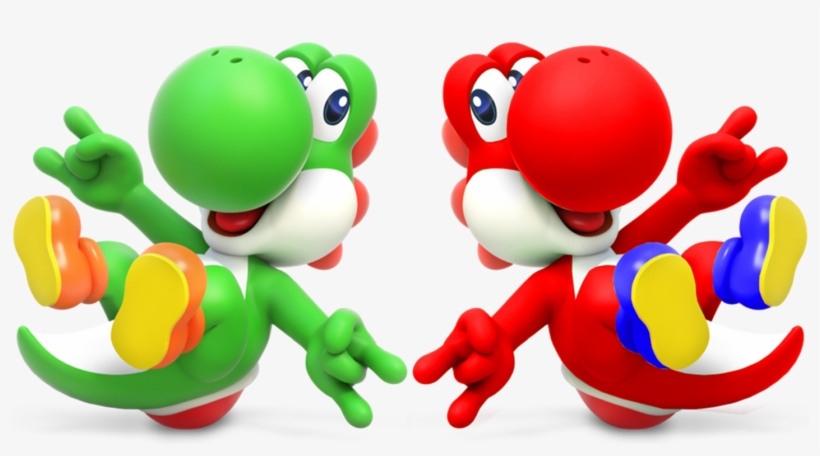 Red And Green Yoshis, Best Friends Forever, transparent png #2609357